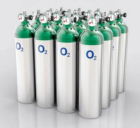 Oxygen cylinders
