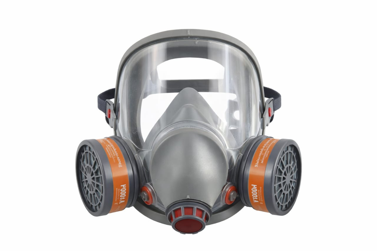 FULL FACE DUAL CARTRIDGE RESPIRATOR MASK