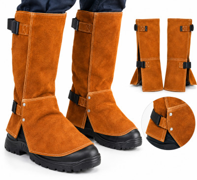 LEATHER WELDING LEG GAITERS