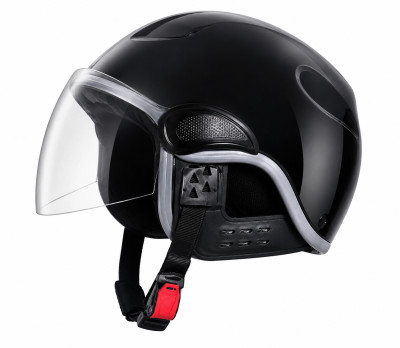 MOTORCYCLE HELMET WITH CLEAR VISOR