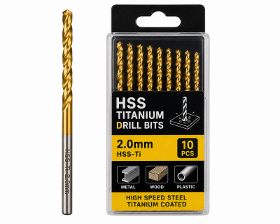 HSS TITANIUM DRILL BIT 2MM
