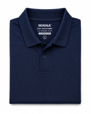 MINNA COOL TOUCH POLO T-SHIRT
