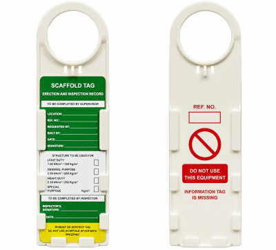 SCAFFOLD INSPECTION TAG