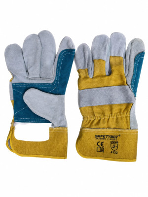SHORT LEATHER GLOVES SAFETY BOY