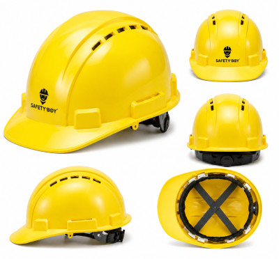 YELLOW SAFETY HELMET – SAFETY BOY