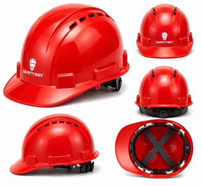 RED SAFETY HELMET – SAFETY BOY
