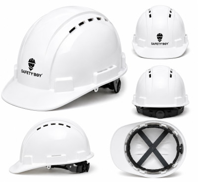 WHITE SAFETY HELMET – SAFETY BOY