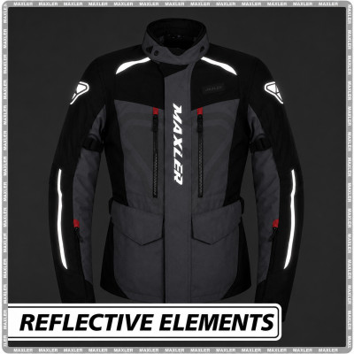 MOTORCYCLE RIDING JACKET BLACK