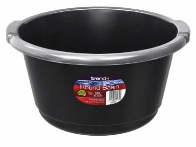 PLASTIC ROUND BASIN 20 LTR